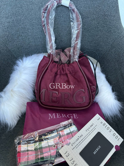 พร้อมส่ง❤️𝐌𝐞𝐫𝐠𝐞 𝐦𝐢𝐧𝐢  แดง ใบมินิมีสายยาวให้ 🌈ของแท้𝟏𝟎𝟎%