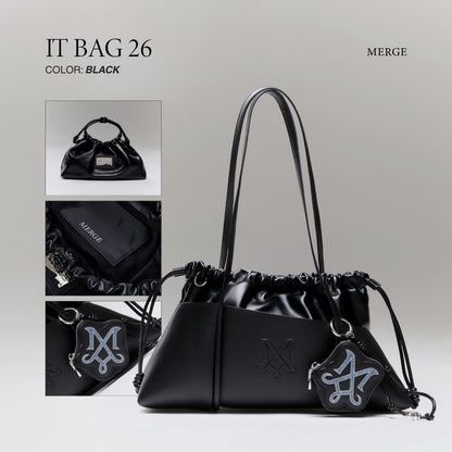 Pre- order 7-10 วัน 📍MERGE IT BAG 26
Color : Black🖤 สีดำ