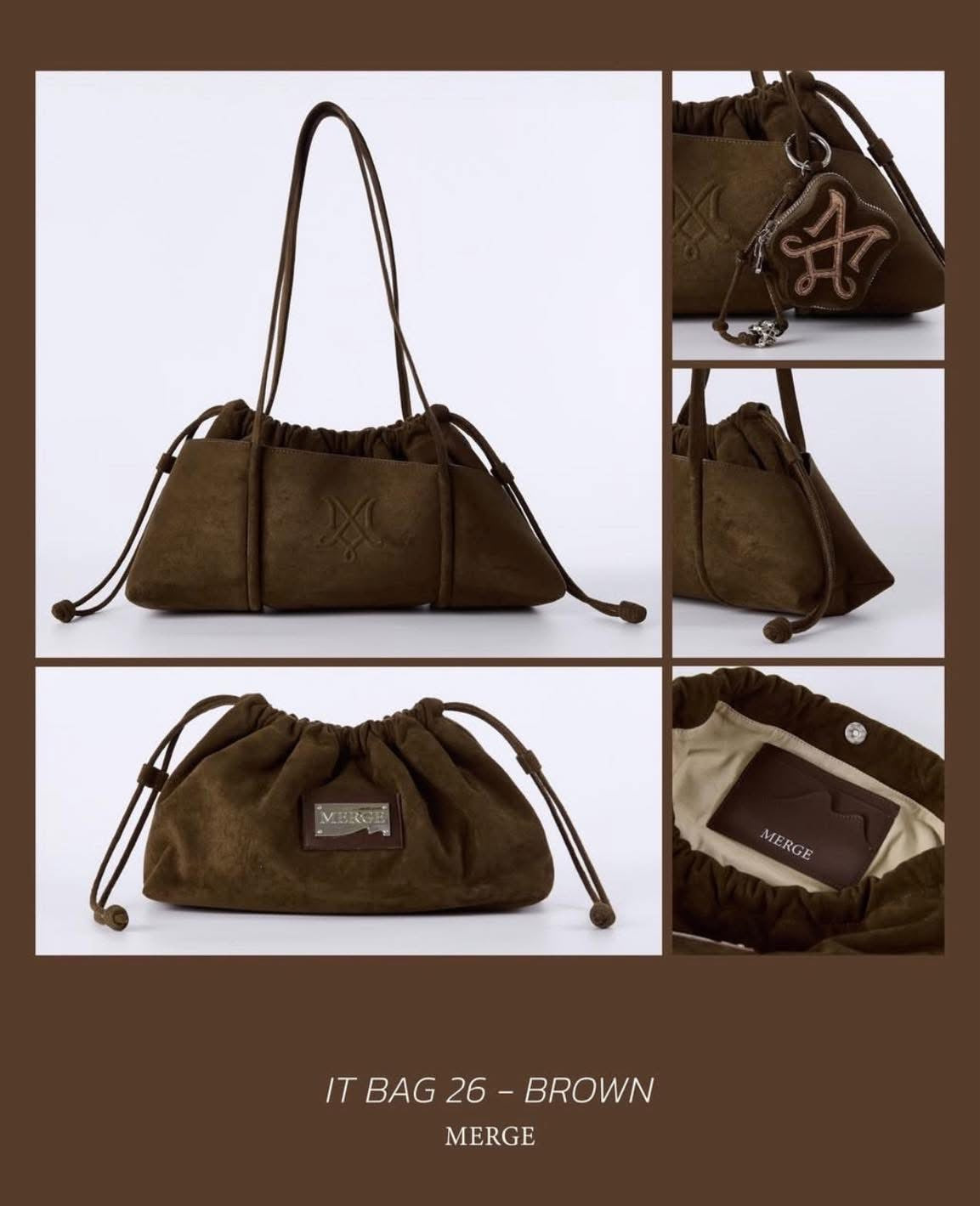 Merge It Bag 26 สี Brown- (Pre-order) รอสินค้า 7-10วัน
