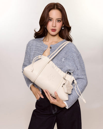 (Pre-order 7-10วัน )Merge It Bag 26 สี Cloud Dancer 🤍 สีขาวหนังเงา