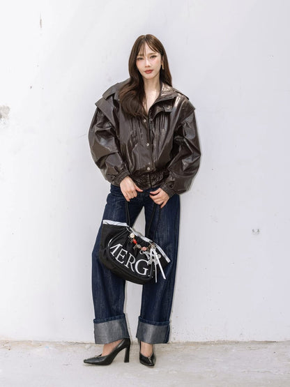 พร้อมส่ง A DAY BAG Medium Short - Size M   - Black 🖤