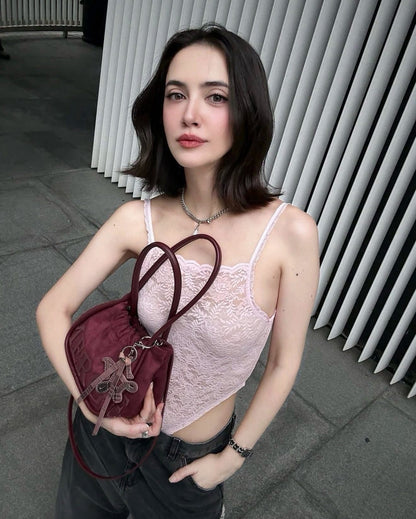 พร้อมส่ง❤️𝐌𝐞𝐫𝐠𝐞 𝐦𝐢𝐧𝐢  แดง ใบมินิมีสายยาวให้ 🌈ของแท้𝟏𝟎𝟎%