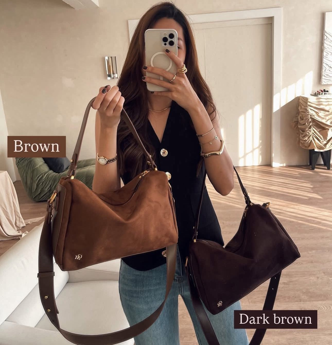 พร้อมส่ง น้ำตาลเข้ม 🤎✨ Queenof material BACK IN STOCK