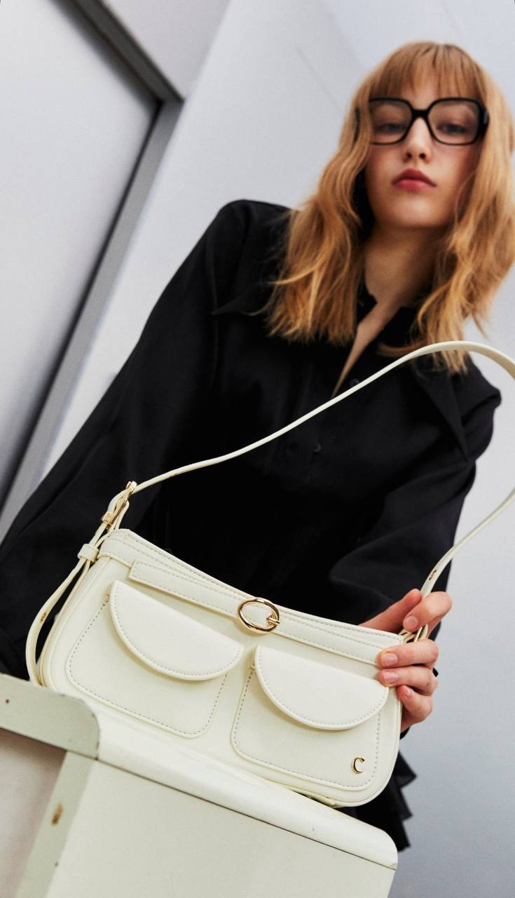 White : Handbags For women with Clean and effortlessly