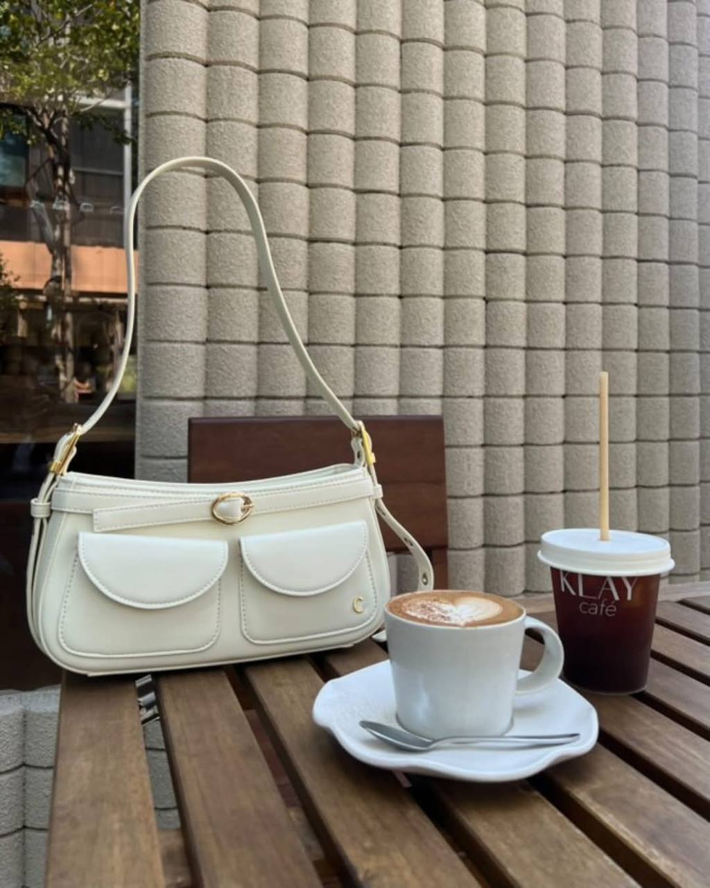 White : Handbags For women with Clean and effortlessly