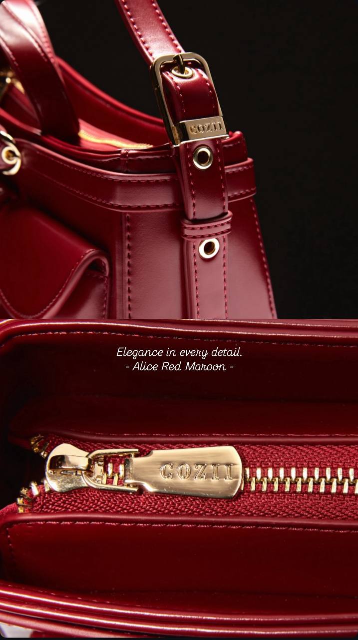 COZii - Red Shoulderbags Red colour  designed for working women